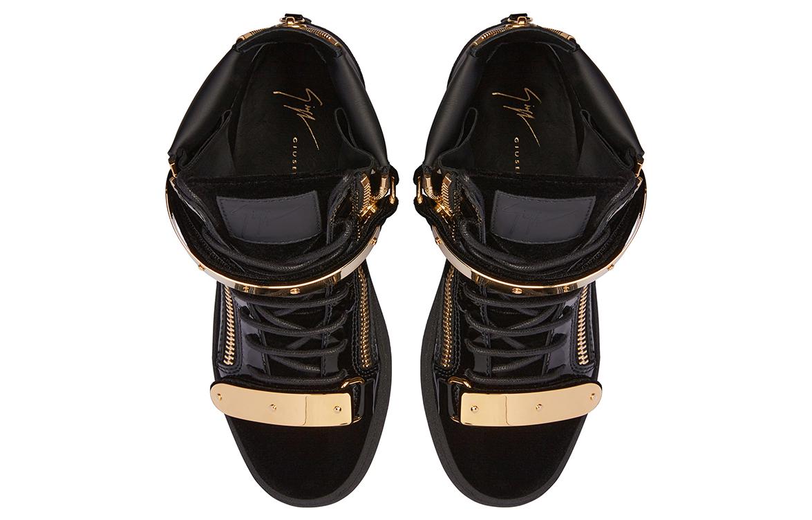 Женские кроссовки Coby High Top от Giuseppe Zanotti, черные — фото 3