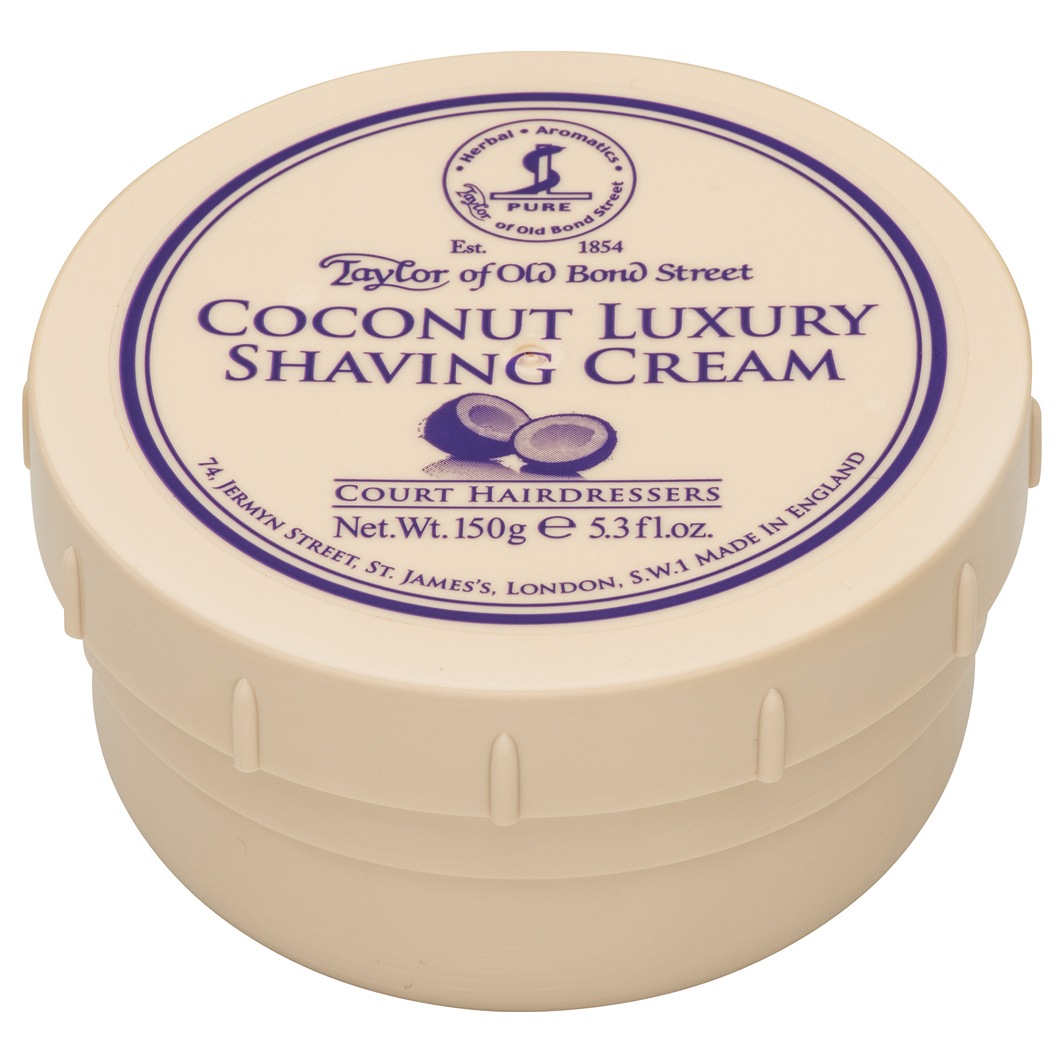 Бритва coconut shaving cream Taylor Of Old Bond Street, вес 150 гр. — фото 2