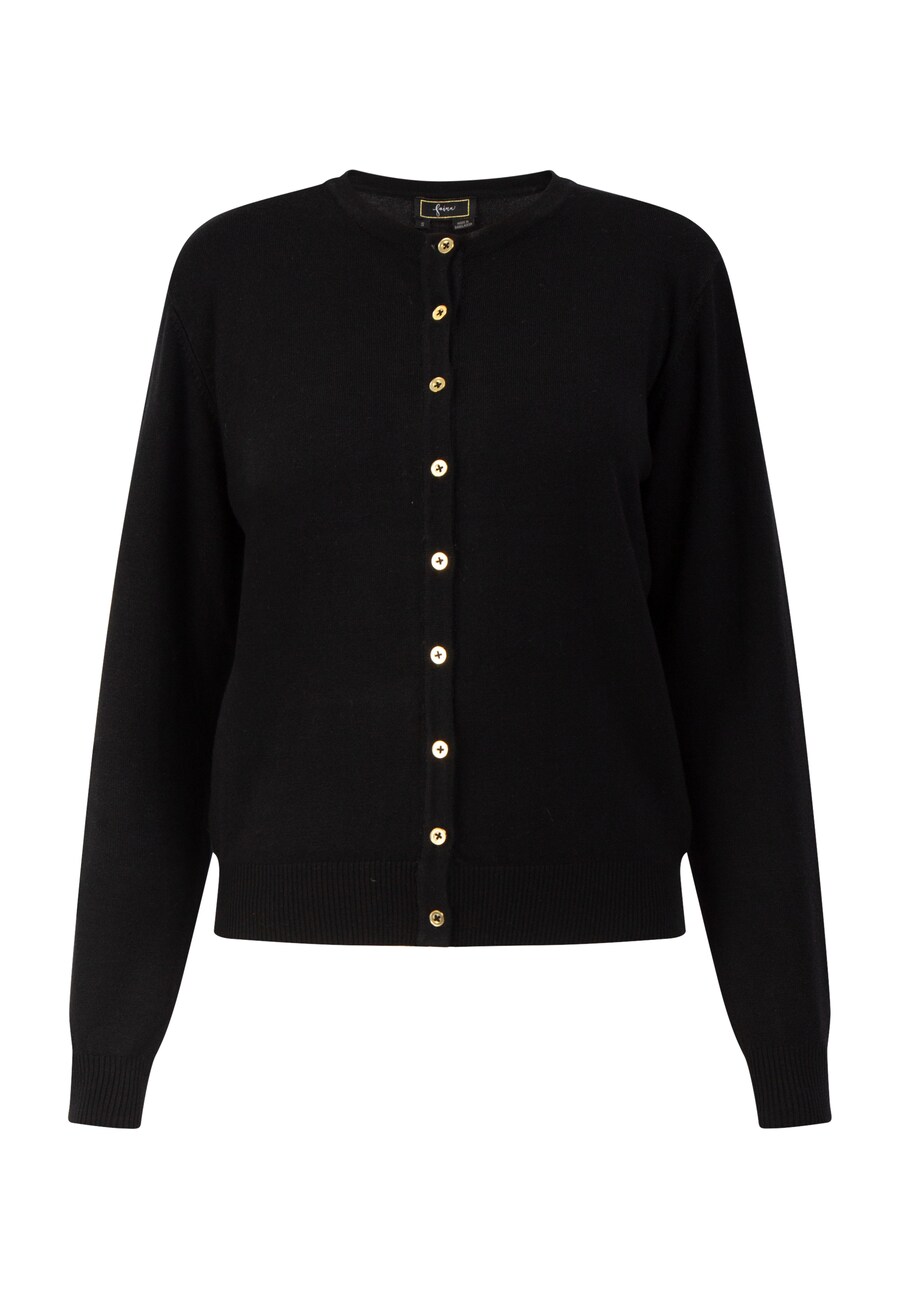 

Вязаный кардиган faina Knit Cardigan, черный