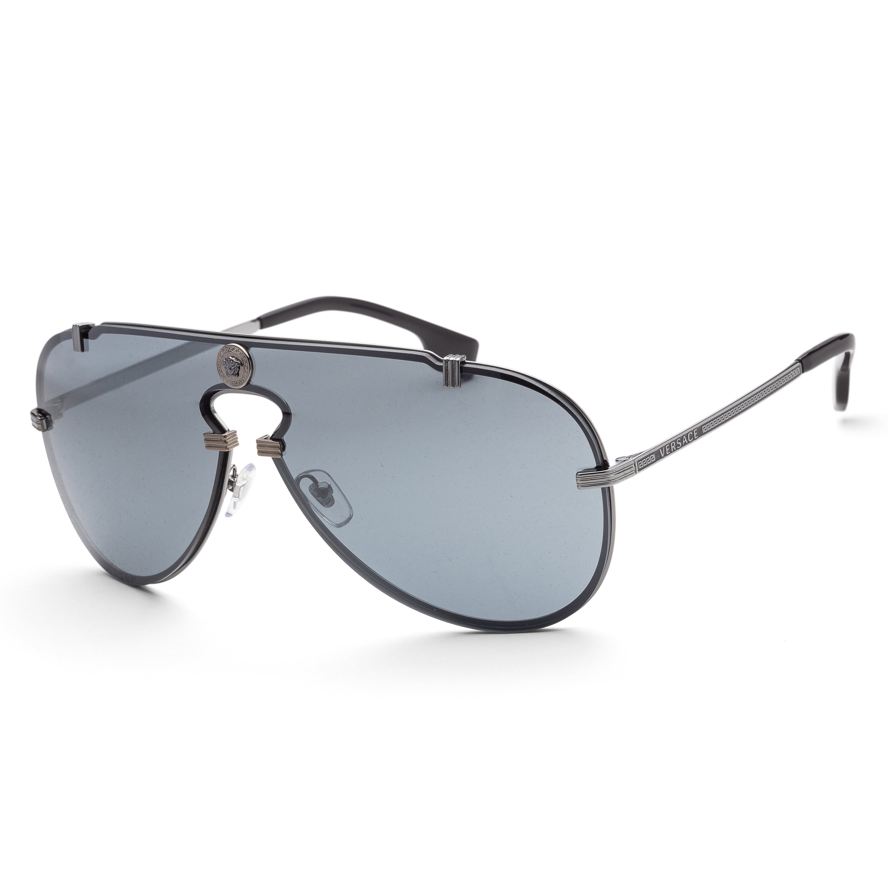 

Мужские солнцезащитные очки Versace 43 мм, цвет gunmetal