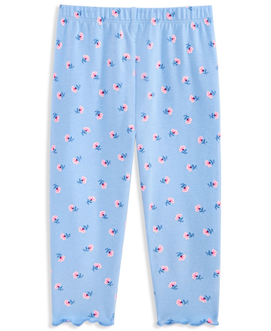 

Детские леггинсы для девочек, размер 3-24 месяца, с цветочным принтом First Impressions, Blue Whisper