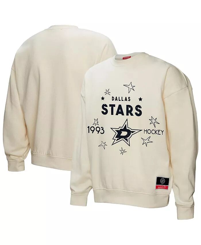 

Женская кремовая толстовка с логотипом Dallas Stars 3.0 Mitchell & Ness
