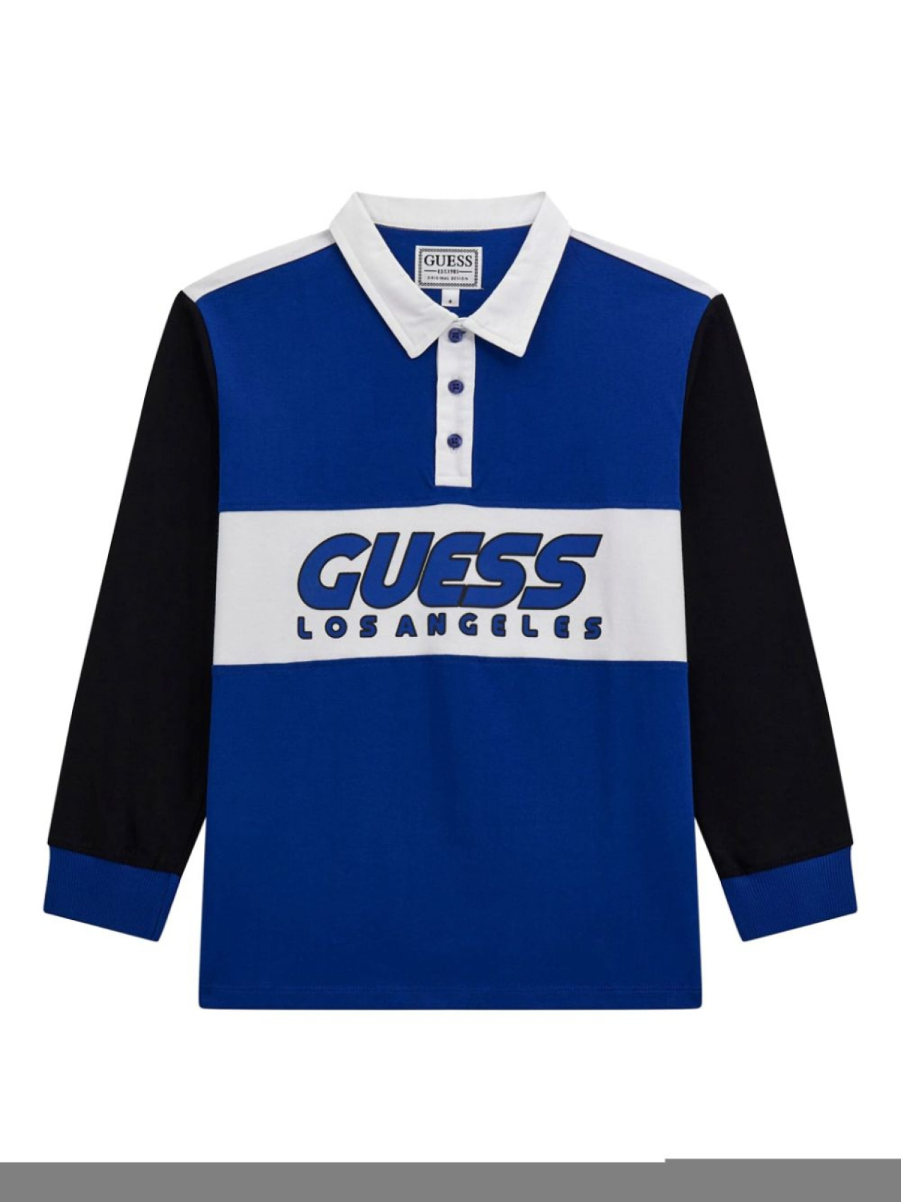 

Guess детская рубашка-поло в стиле колор-блок guess kids, синий