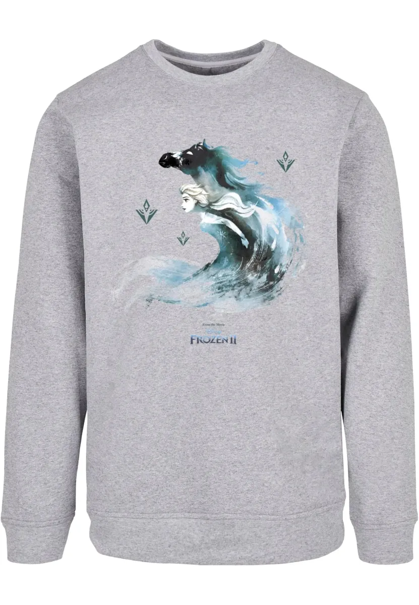 

Свитер с круглым вырезом ABSOLUTE CULT "ABSOLUTE CULT Men's Frozen 2 - The Water Spirit Crewneck", серый