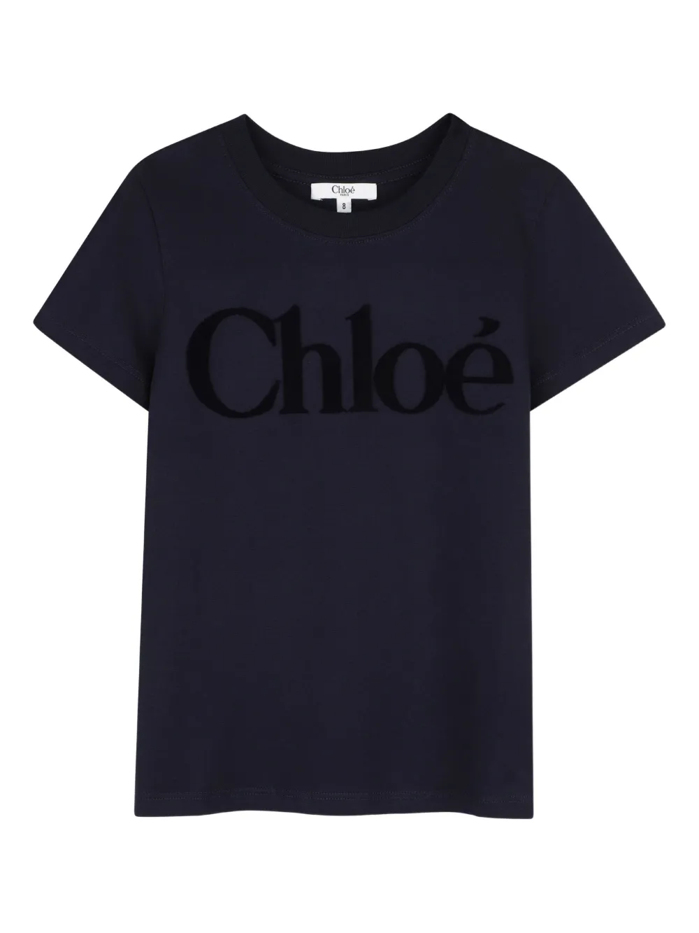 

Футболка с коротким рукавом и логотипом Chloé Kids, синий