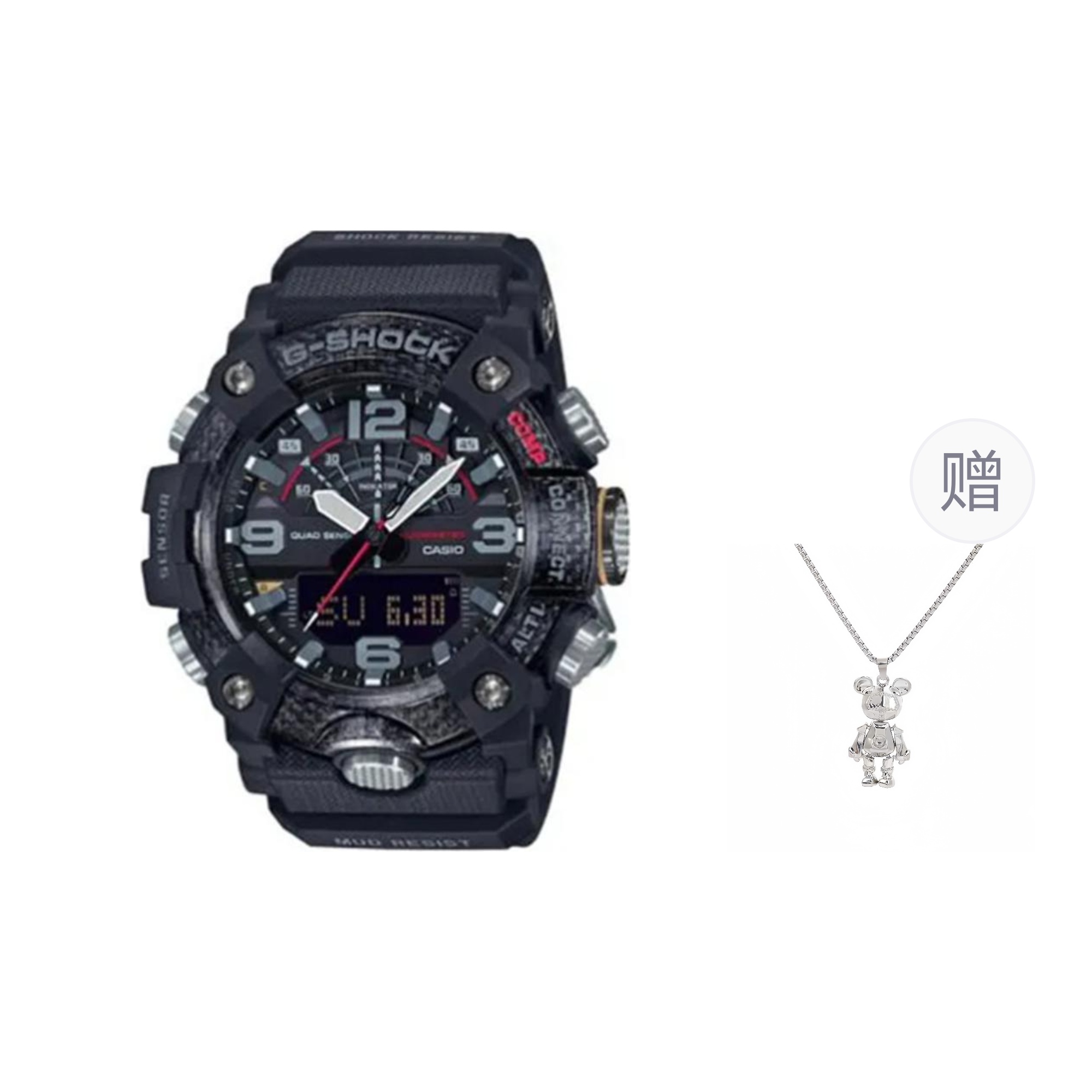 

G-SHOCK Часы G SHOCK Quartz Movement Resin Strap Watch Unisex Black Dial, Black