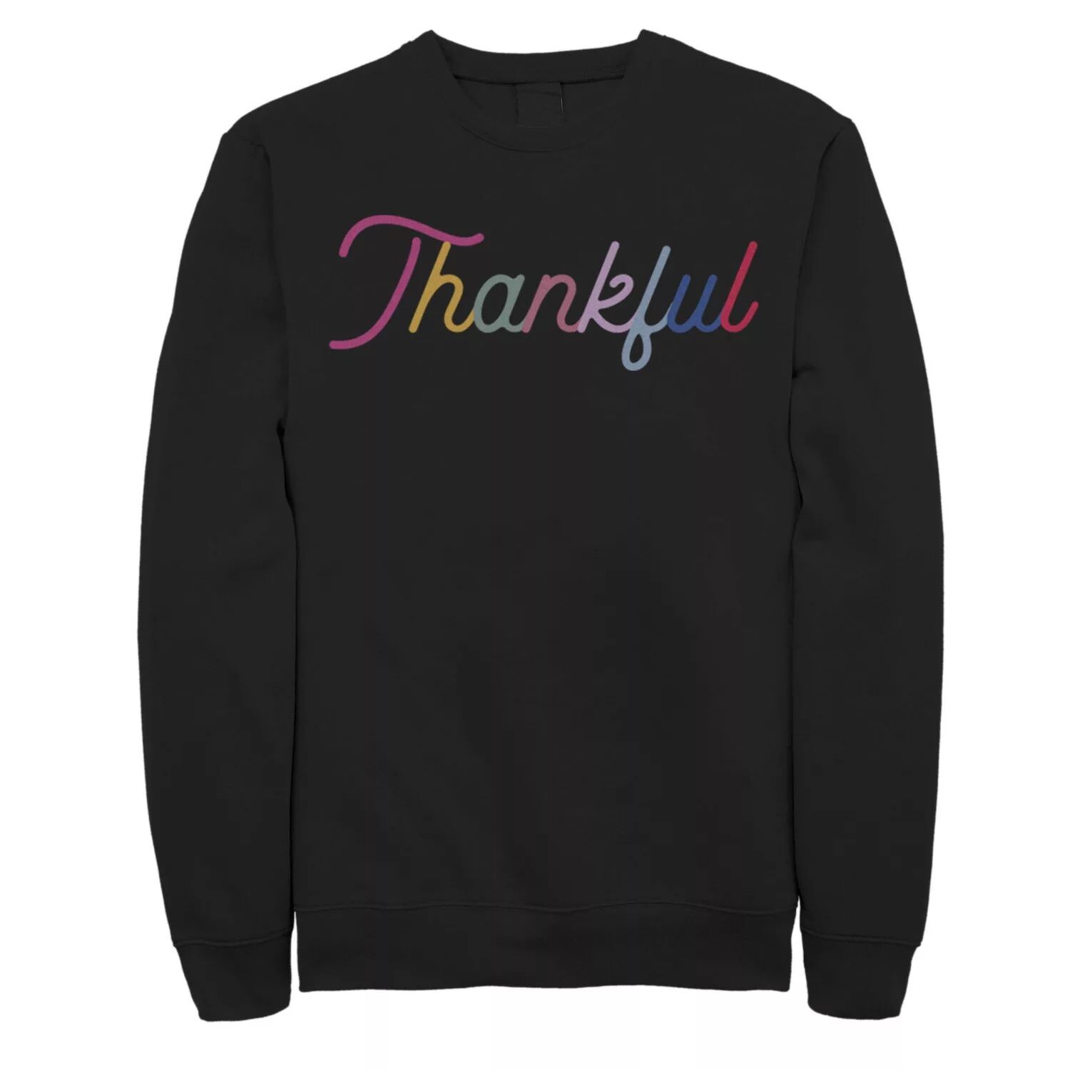 

Мужской свитшот с надписью Fifth Sunthankful Rainbow Licensed Character