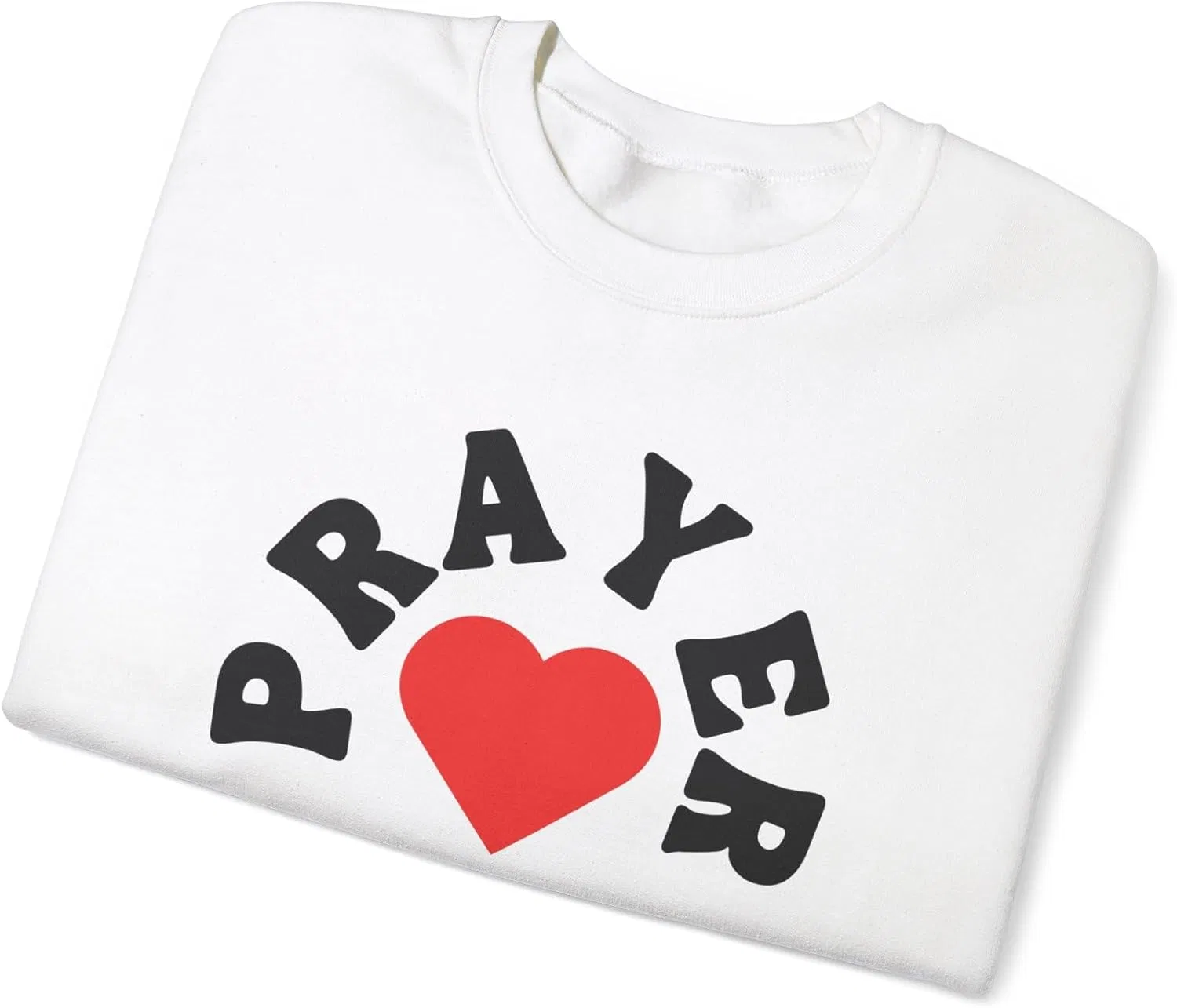 Свитшот Christian Heart Prayer, вязаный джемпер Faithful, религиозный пуловер, подарок Christian Apparel, вдохновляющий GENERIC, белый — фото 3