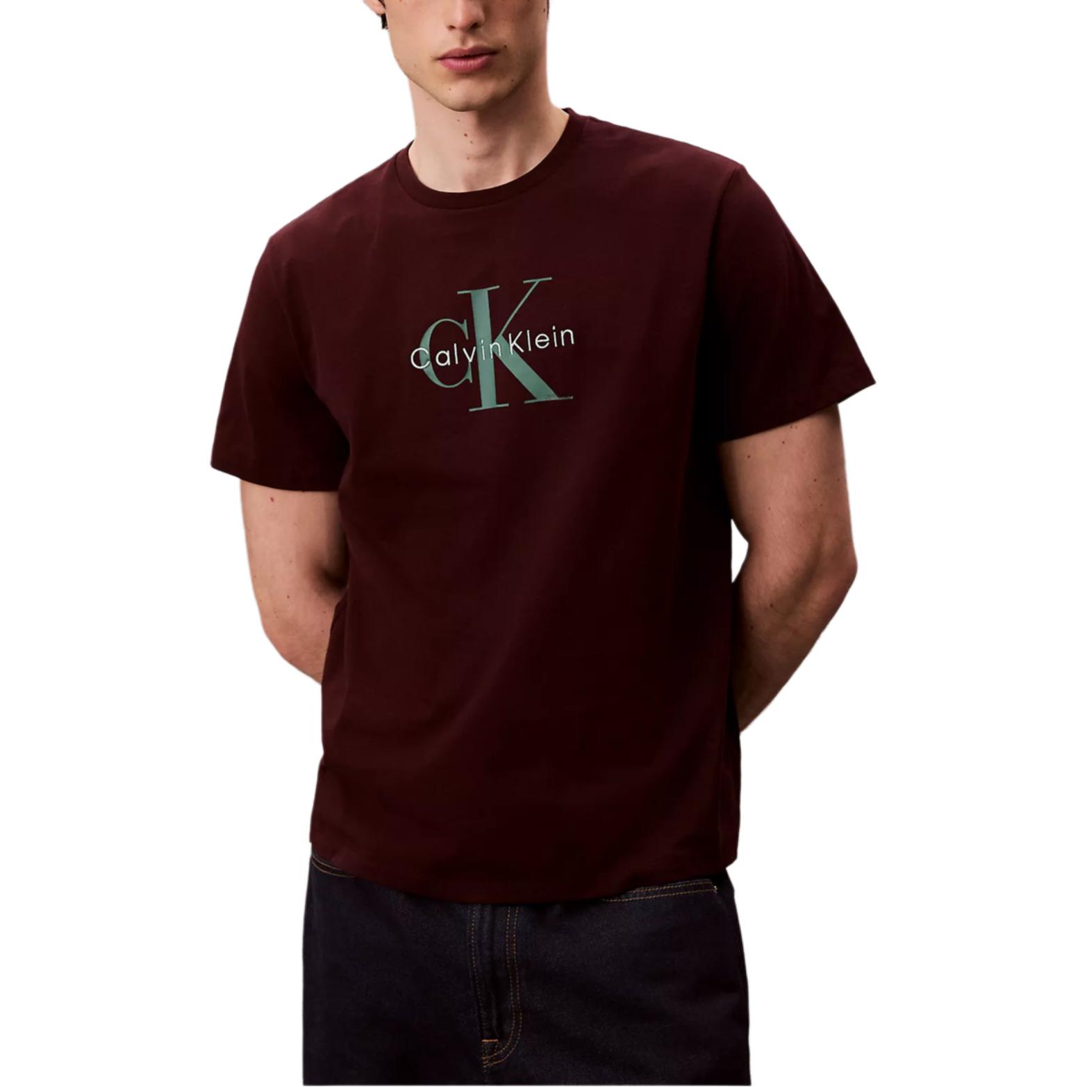 

Calvin Klein Футболка мужская Morocco Brown с круглым вырезом