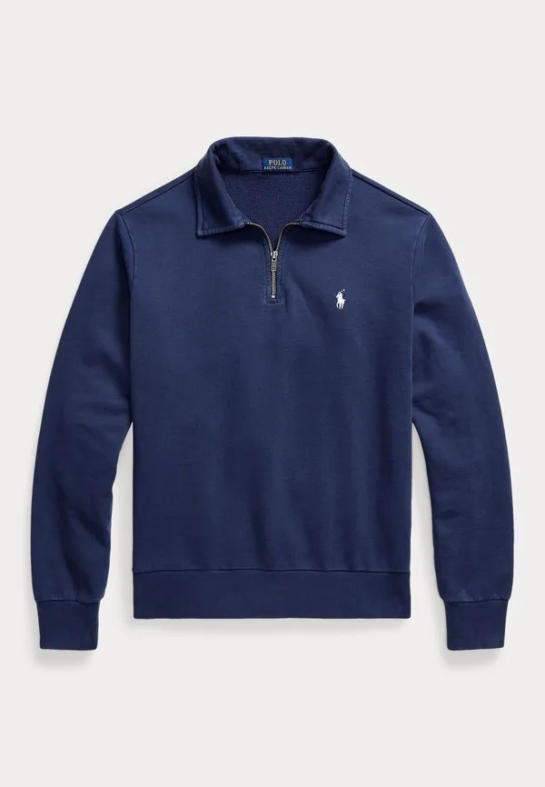 Толстовка из флиса с петлевой структурой и молнией до середины груди Polo Ralph Lauren, Cruise Navy — фото 4