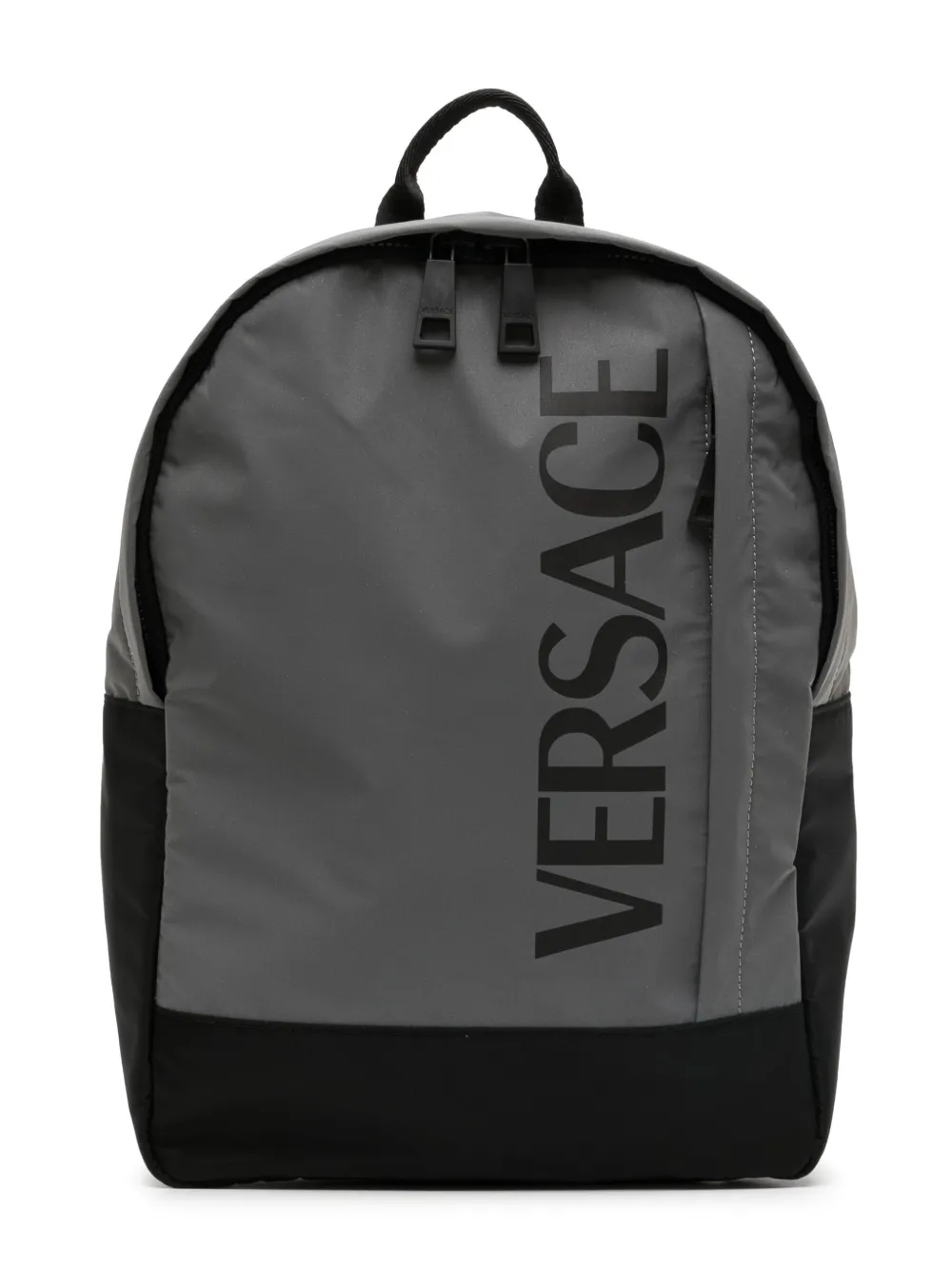 

Рюкзак на молнии с логотипом Versace Kids, серый