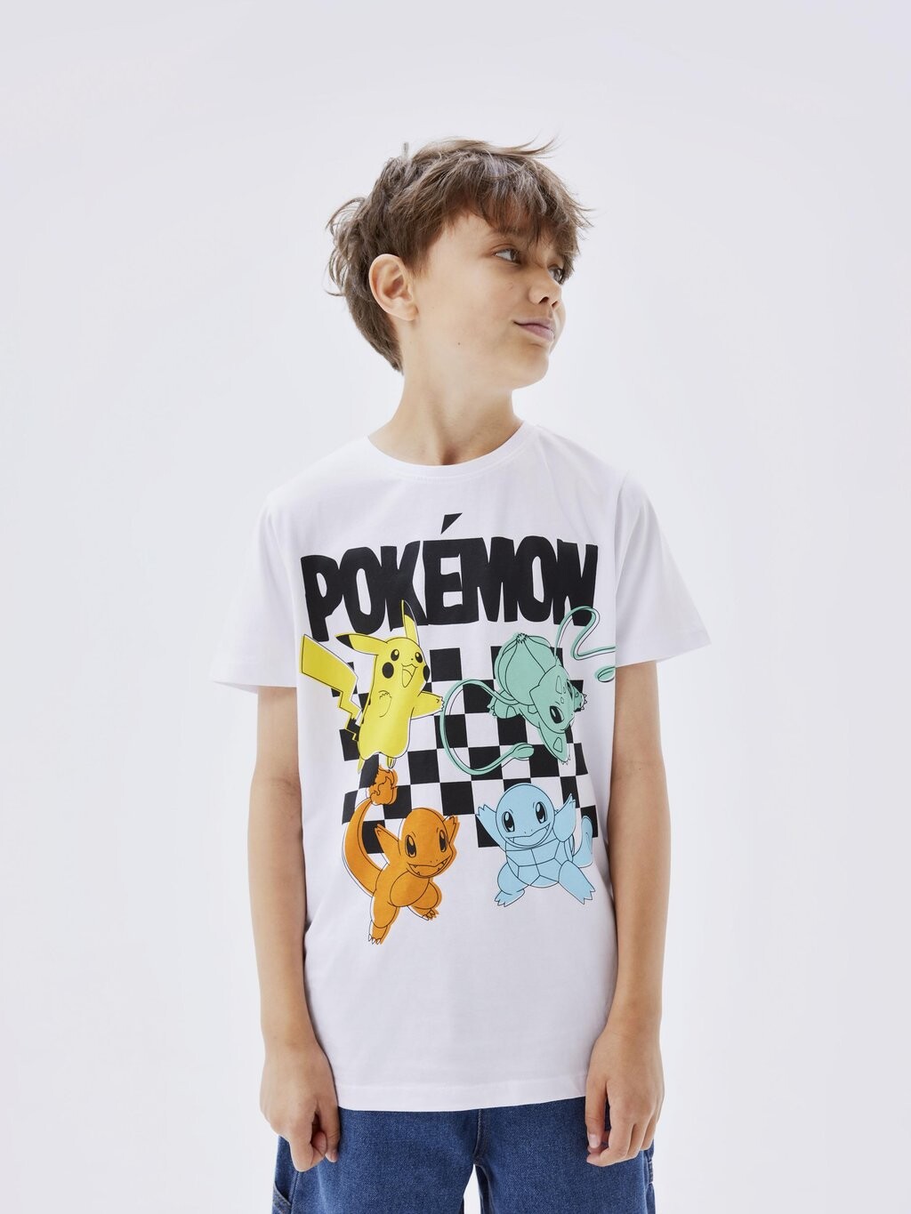 

Футболка с принтом NKMJULIN POKEMON Name it, цвет bright white