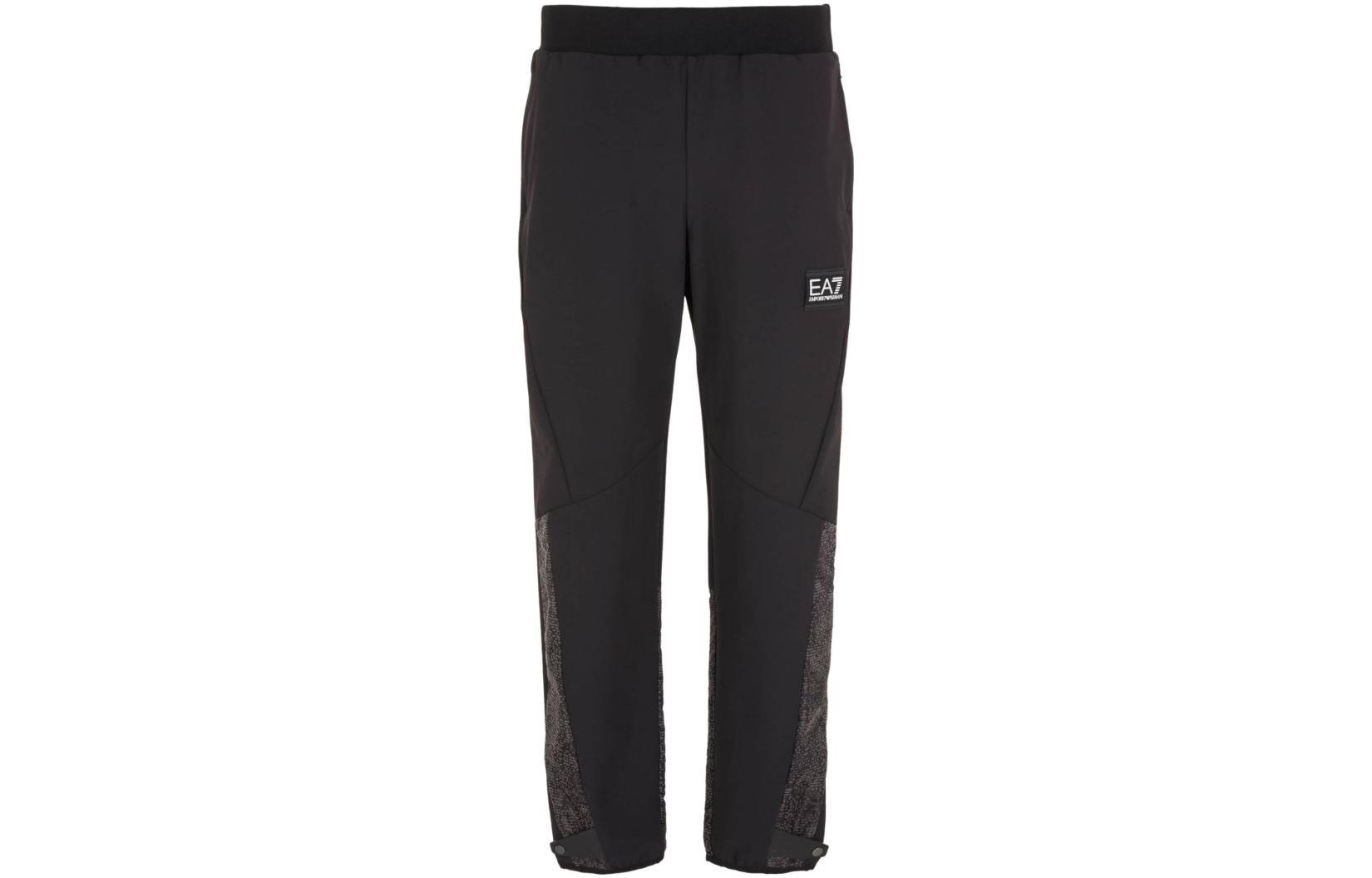 

EMPORIO ARMANI Эй-Севен вязаные спортивные штаны мужские черные