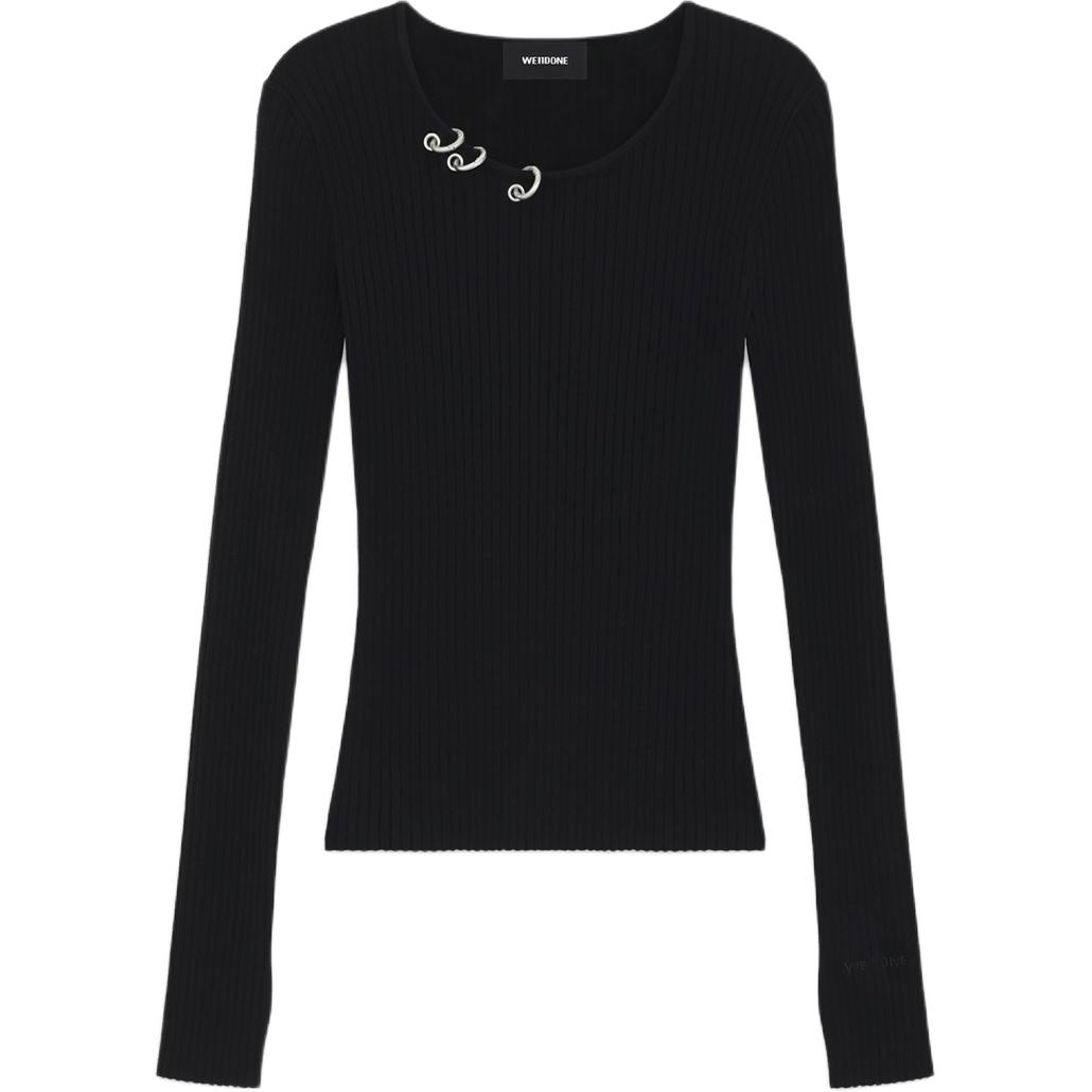 

WE11DONE Топ женский черный