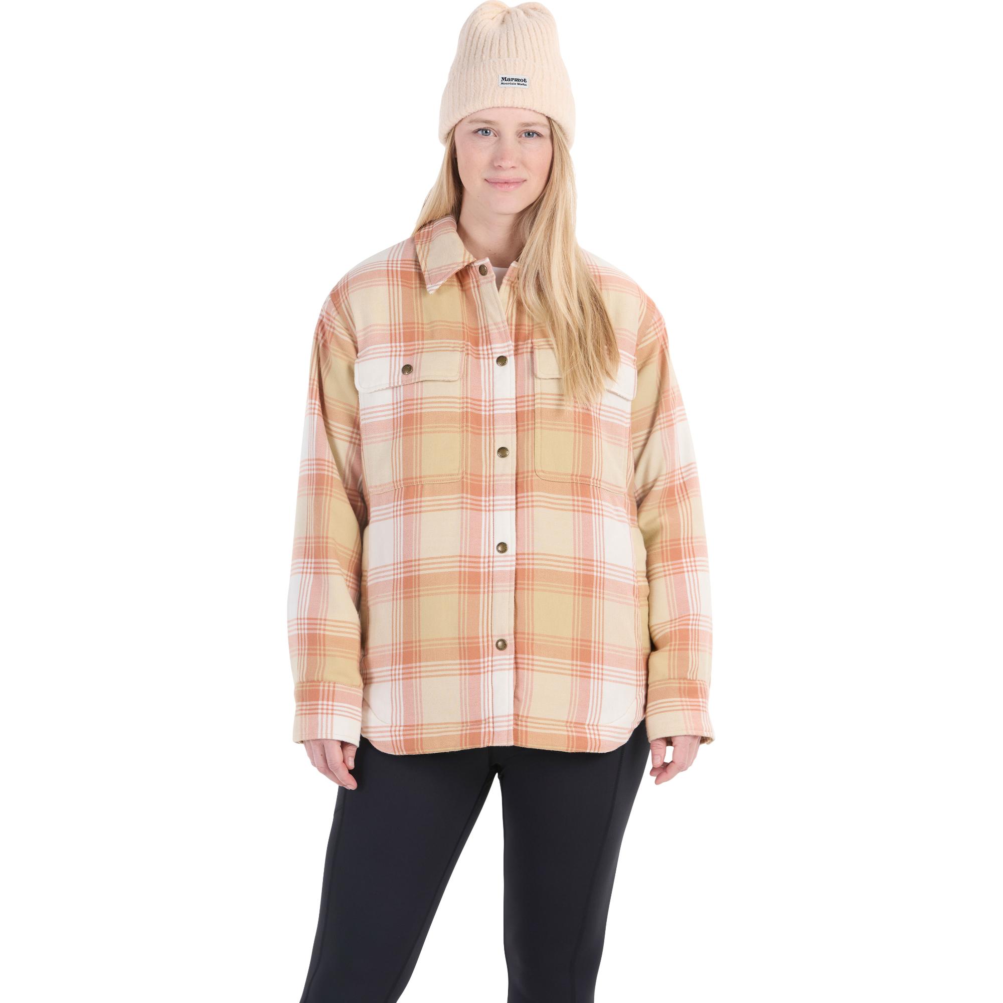 

Женская фланелевая куртка Ridgefield на подкладке из искусственной овчины. Marmot, Light Oak/Papyrus