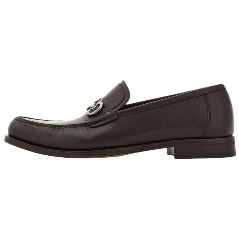 Лоферы Gancini темно-коричневые Ferragamo