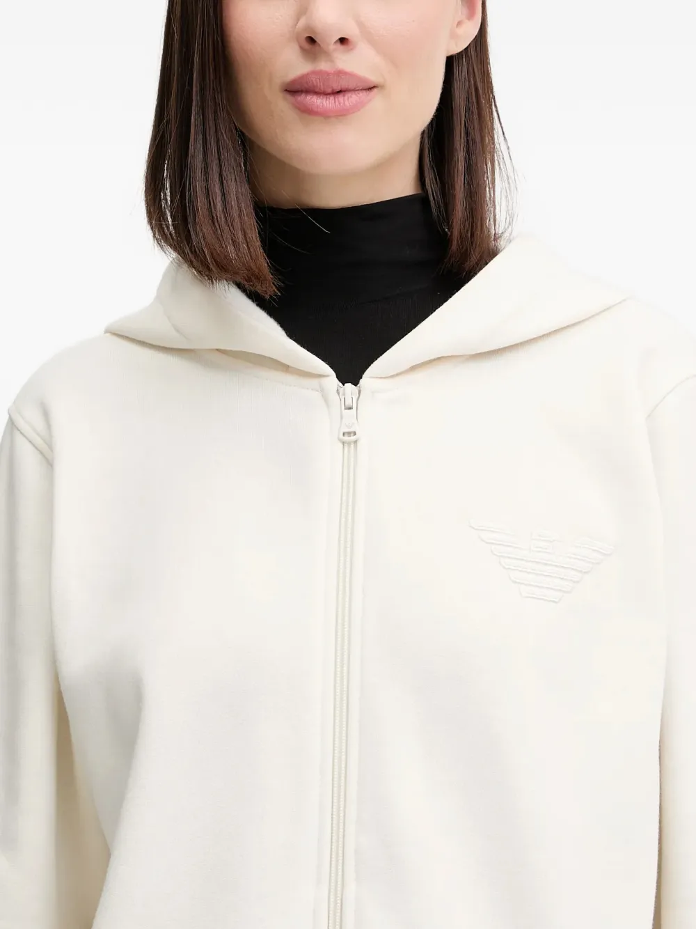 Толстовка на молнии Emporio Armani, белый — фото 4