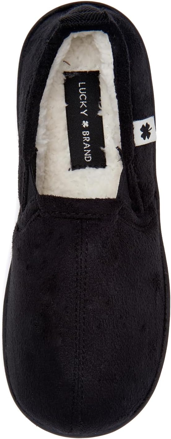 

Детские микрозамшевые тапочки Lucky Brand А-силуэта - уют и стильный дизайн для маленьких ножек, коричневый