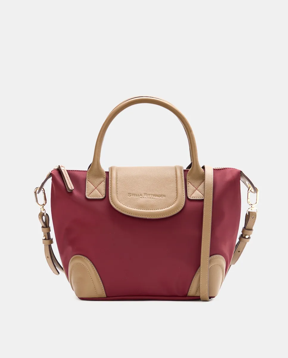 

Сумка через плечо из нейлона и кожи Stella Rittwagen, бордовый