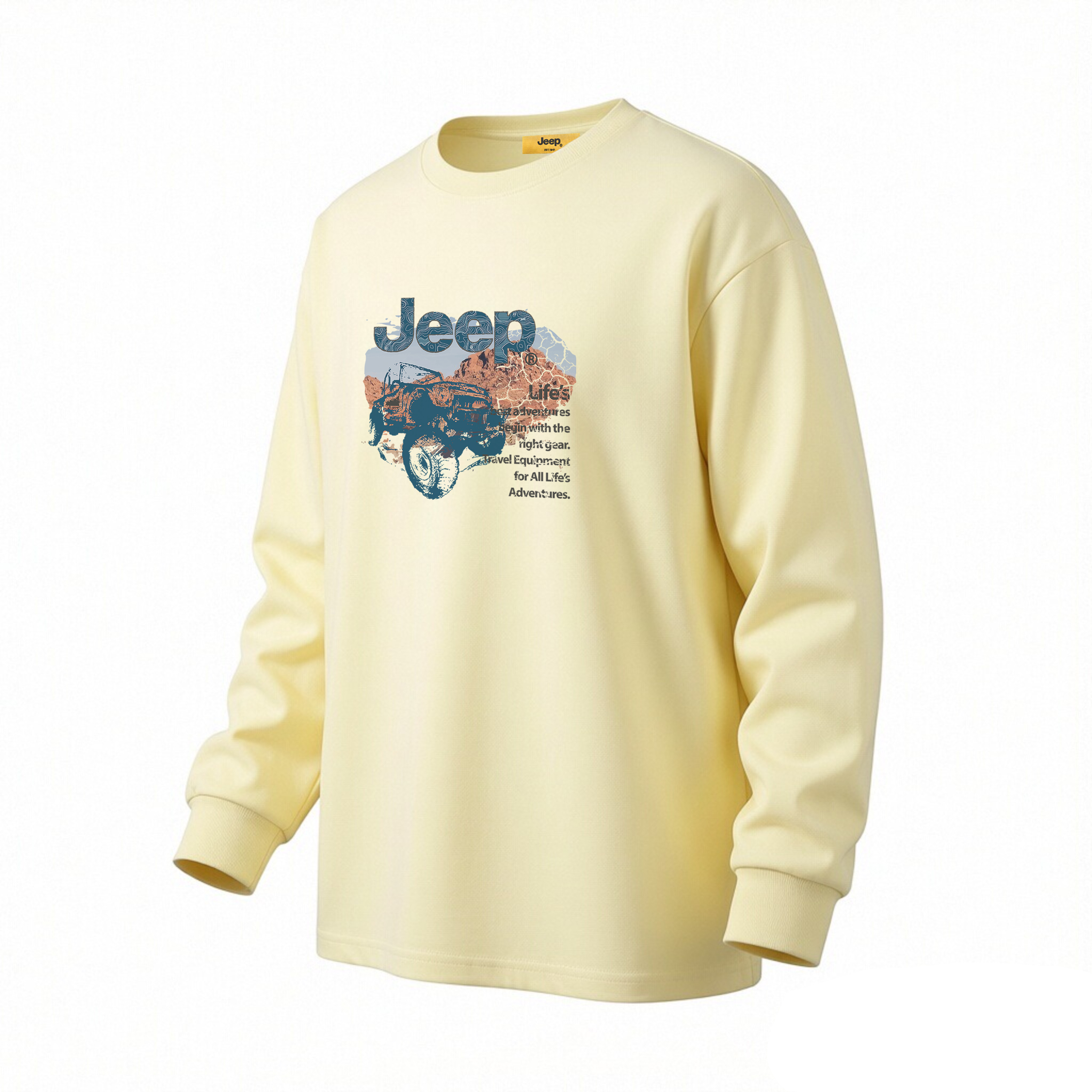 

Футболка Unisex Crew Neck Moderate Straight Fit Jeep, коричневый