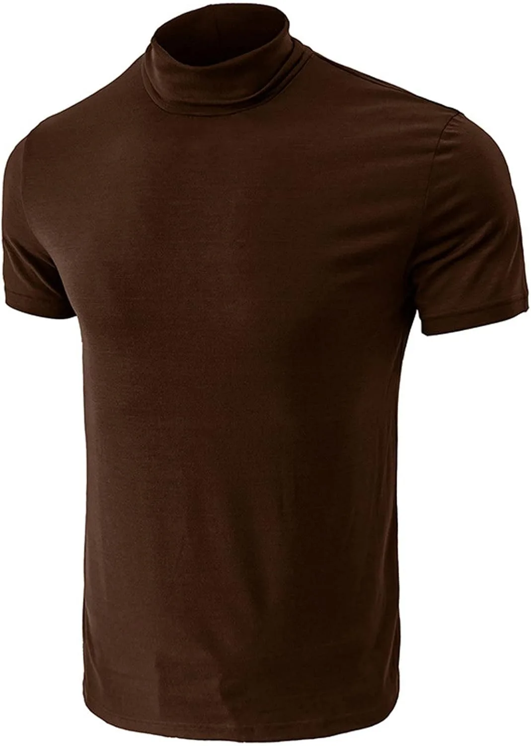Мужская футболка с воротником-стойкой, короткий рукав, Slim Fit — фото 3