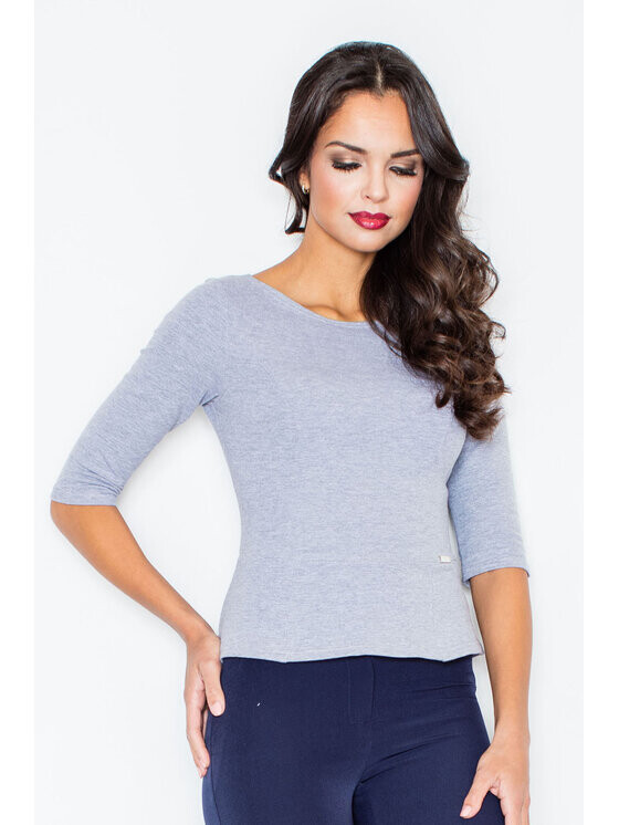 

Блузка стандартного кроя Figlfigl, серый