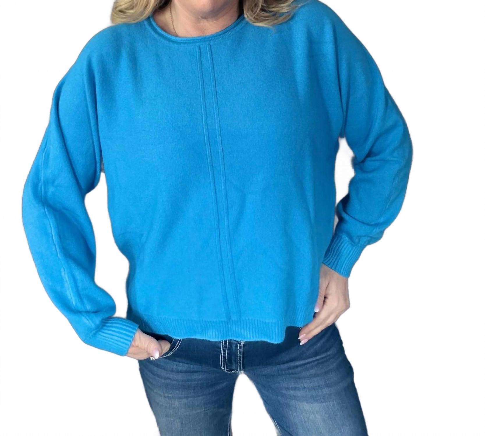 

Свитер «Январская хандра» в глубоком небе ZENANA, deep sky