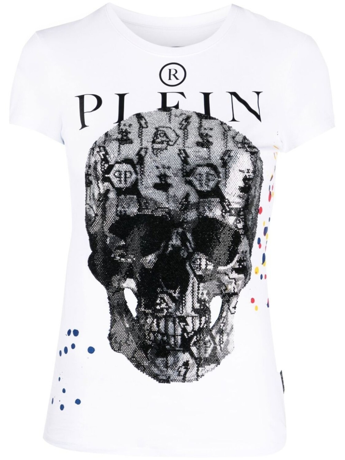 

Philipp Plein футболка с принтом, белый