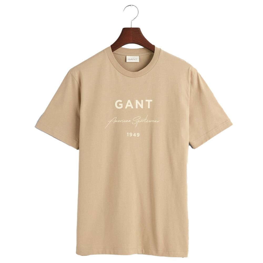 

Футболка с коротким рукавом Gant Logo Script Printed, бежевый