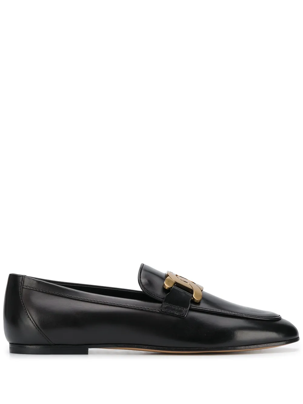 Лоферы с цепочкой TOD'S, черный