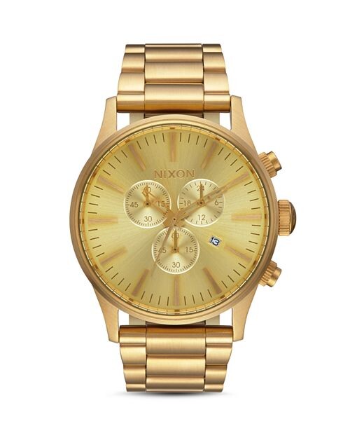 

Часы Sentry Chrono, 42 мм Nixon, цвет Gold