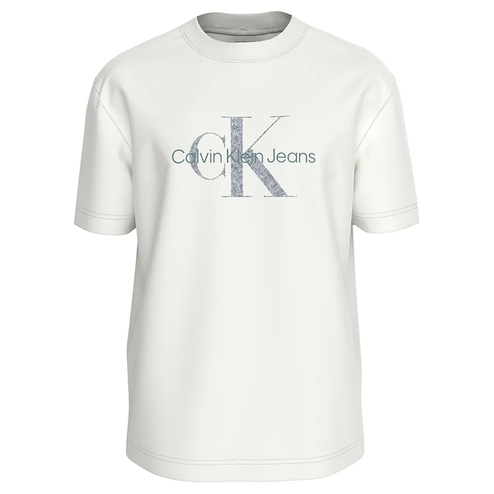 

Футболка Calvin Klein Textured Monologo, белый
