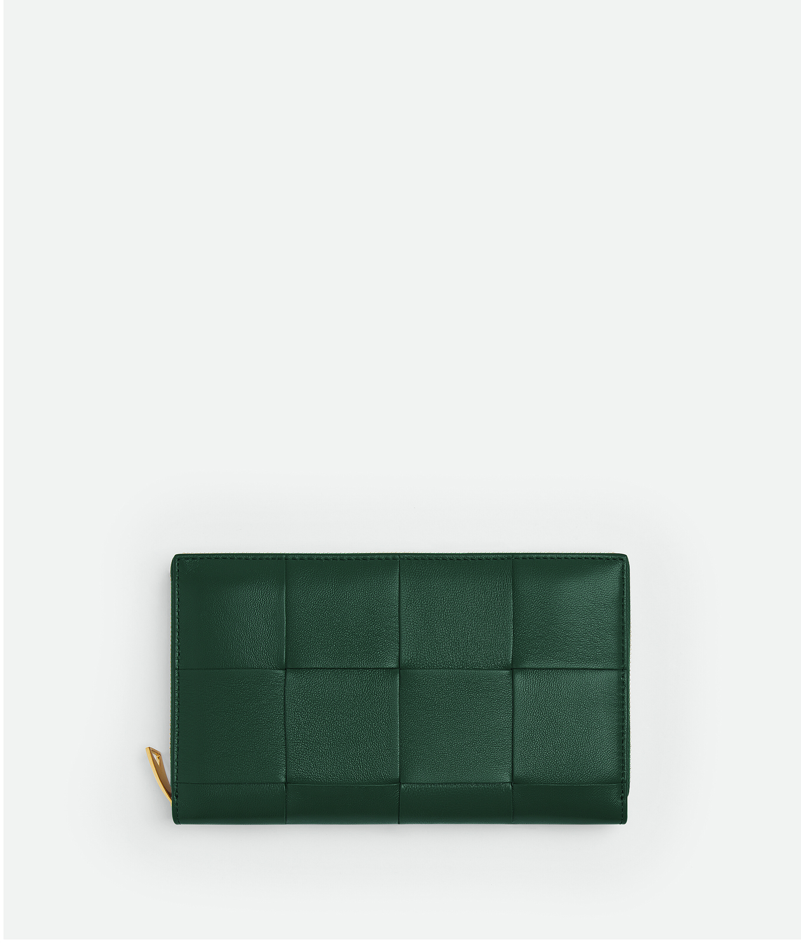 

Кошелек с застежкой-молнией Bottega Veneta, изумрудно-зеленый