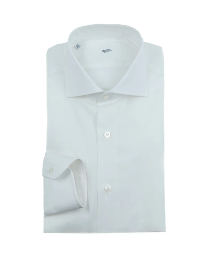 

Классическая хлопковая рубашка Barba, белый