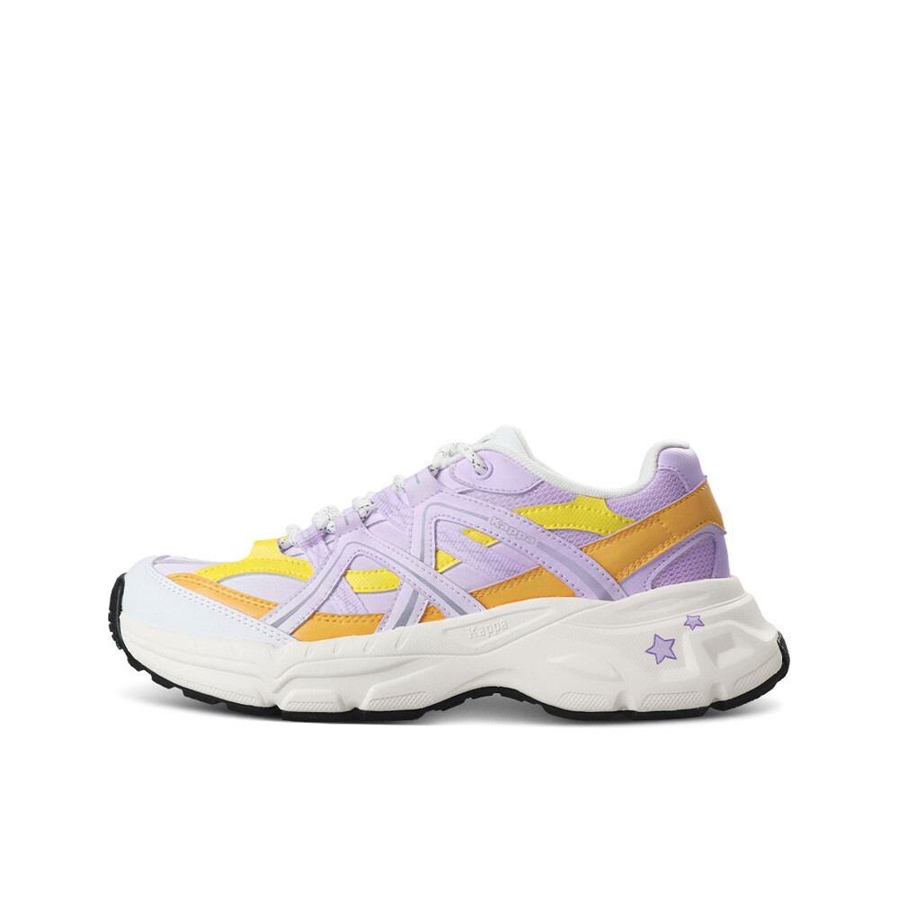 

Кроссовки Kappa Chunky Sneakers Unisex Low-top Yellow/purple, желтый/фиолетовый