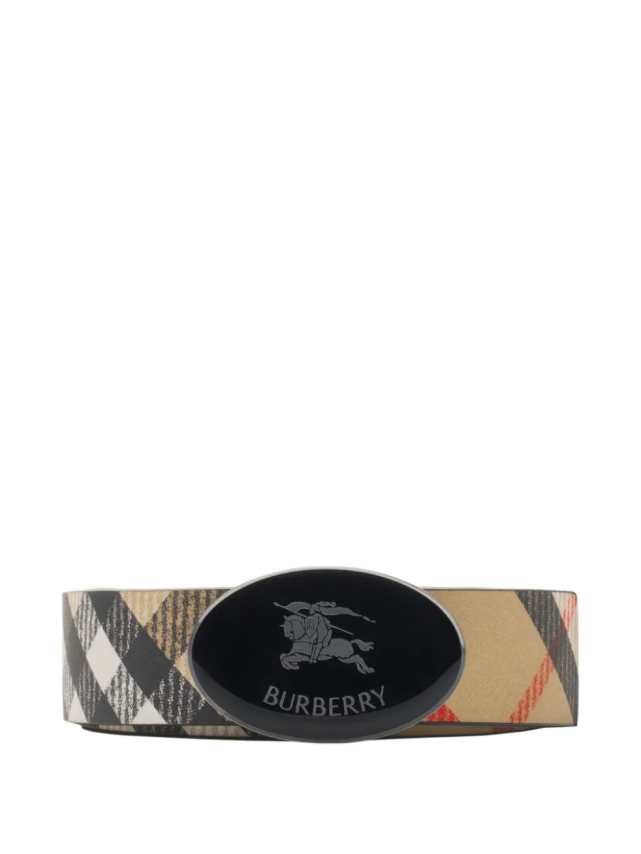 

Клетчатый ремень Burberry, нейтральный