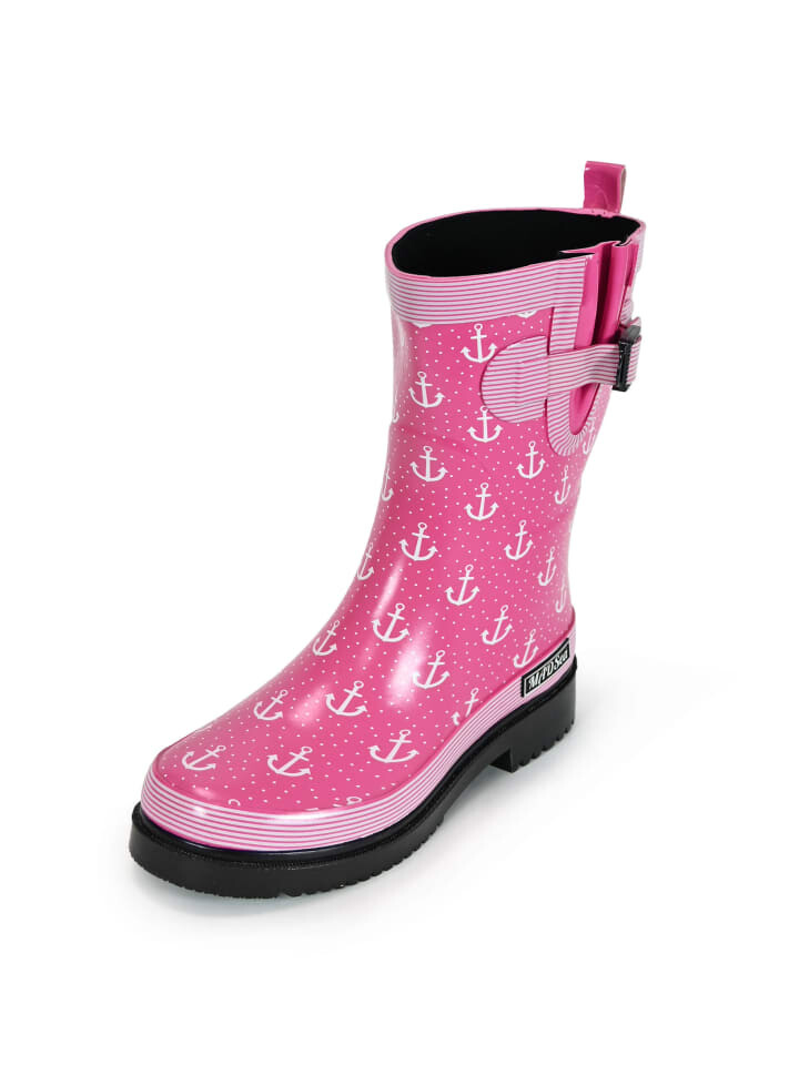 

Резиновые сапоги MADSea, цвет pink mit weißen ankern
