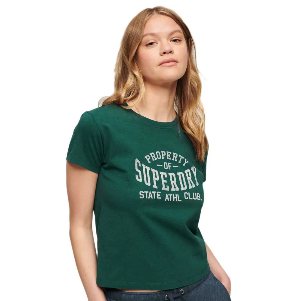 

Футболка с коротким рукавом Superdry Athletic Essential Graphic 90´S, зеленый