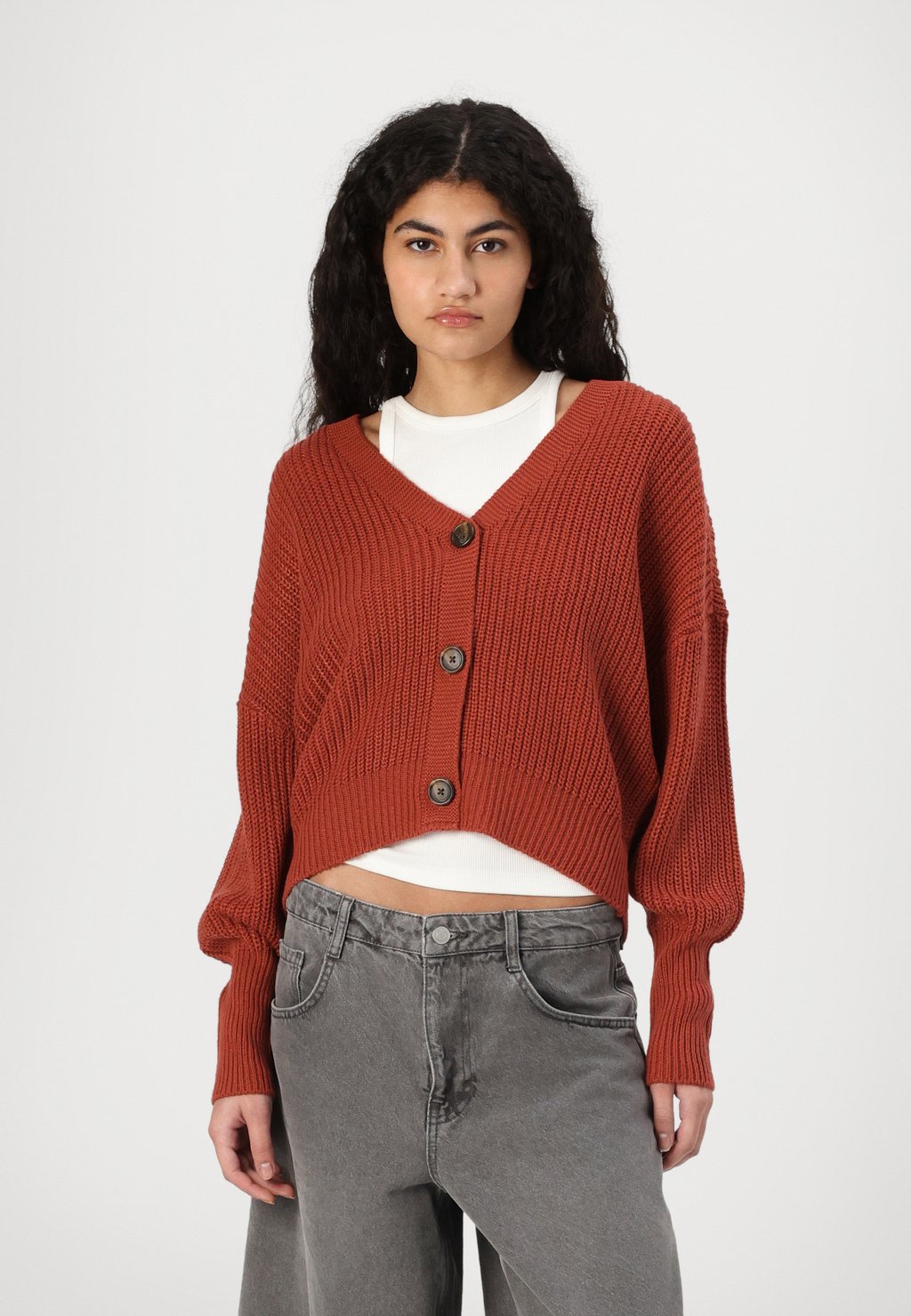

Кардиган VMLEA V NECK CUFFCARDIGAN Vero Moda, красный