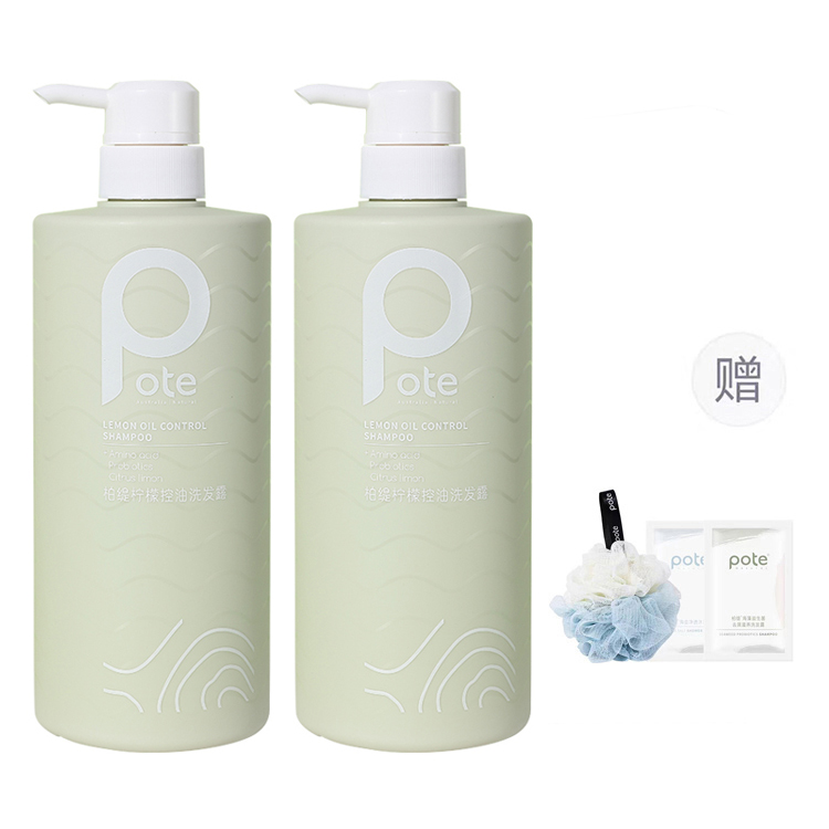 

Лимонный шампунь для контроля жирности, придающий объем и пышность 780мл*1/780мл*2 POTE