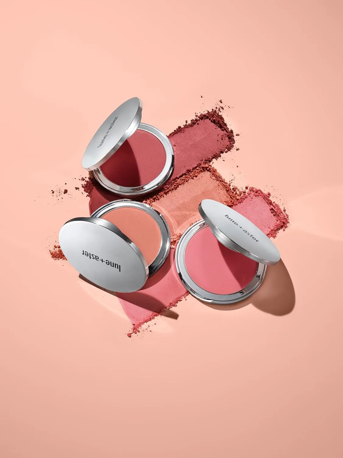 Румяна Lune+Aster Soft Silk Blush | Наслаиваемые, разглаживающие шелковистые румяна, сияющий матовый финиш, Rose — фото 4