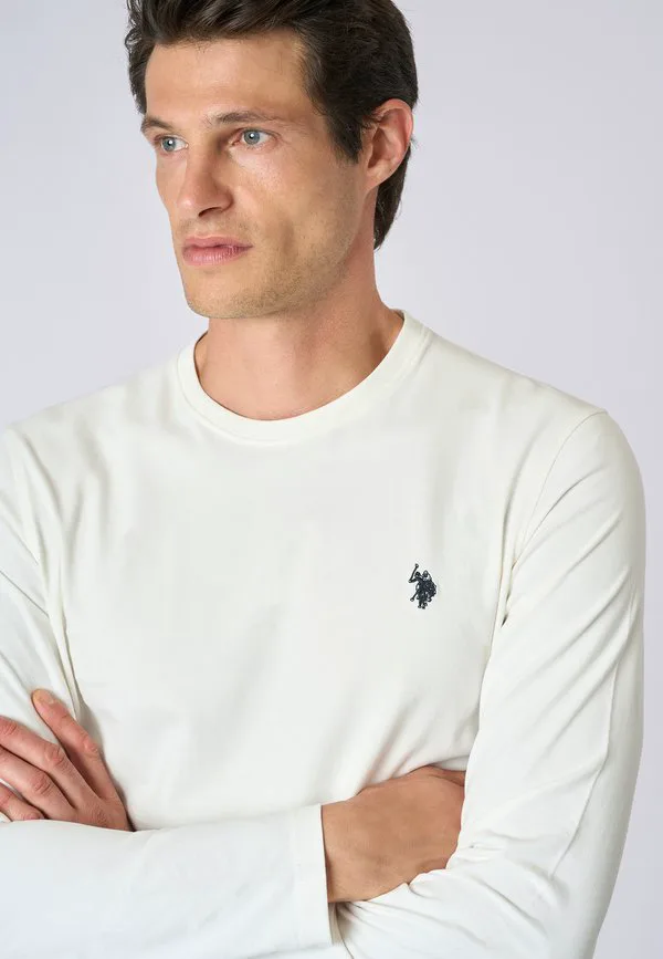 Футболка с длинными рукавами U.S. Polo Assn., Bianco — фото 4