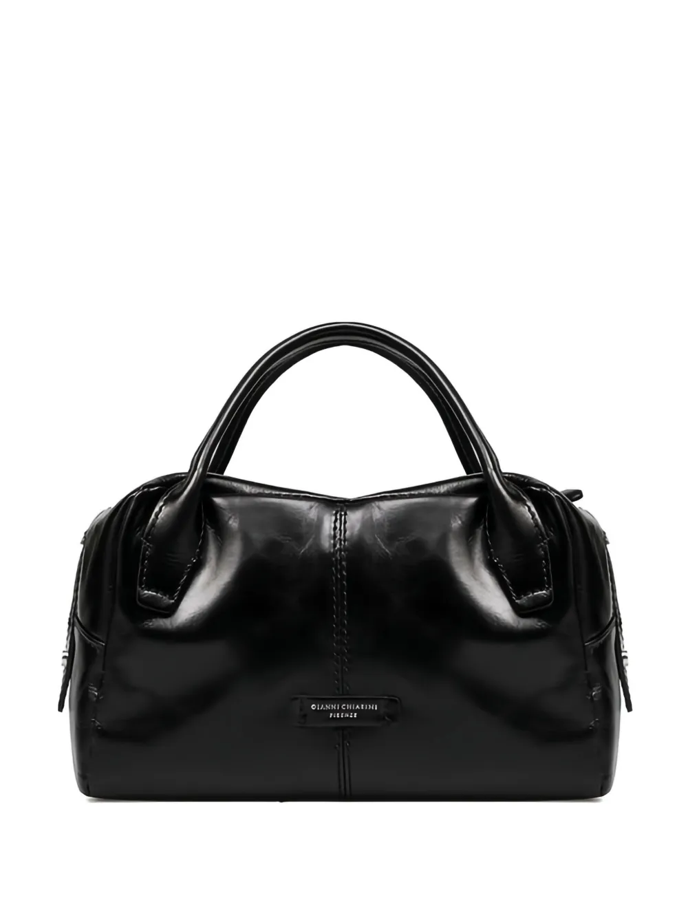 

Сумка-тоут из кожи на молнии Gianni Chiarini, черный