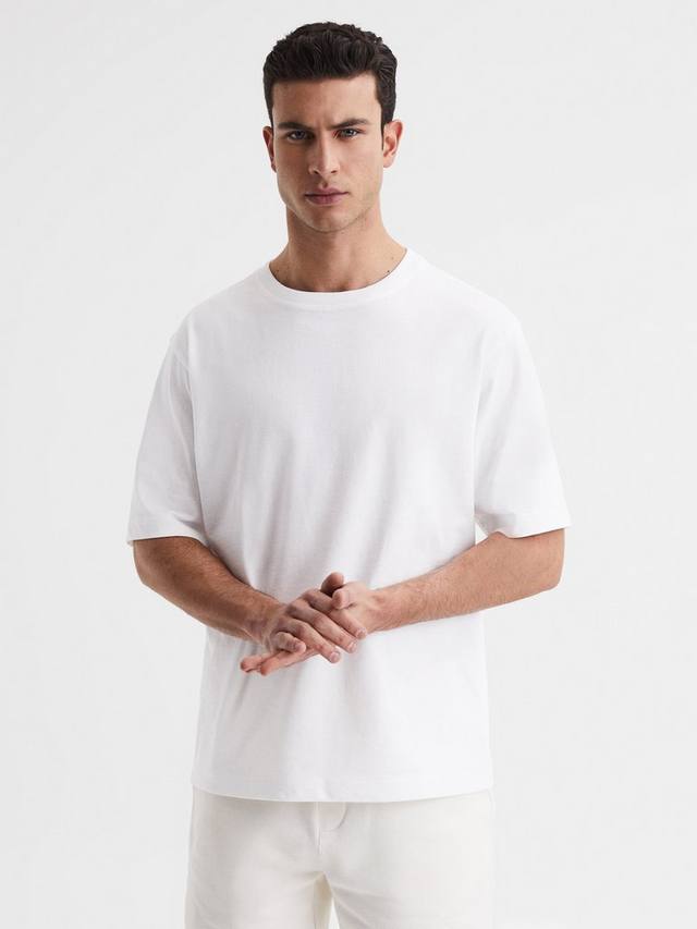 

Футболка Tate с круглым вырезом Reiss, White