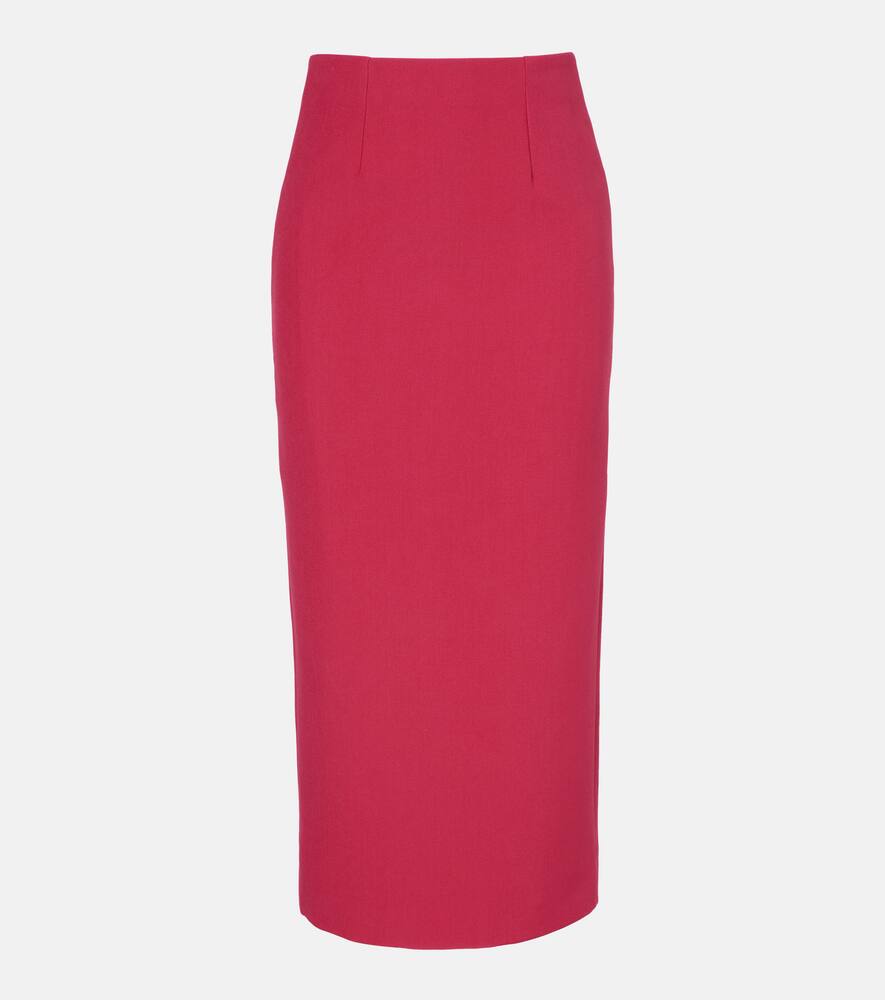 

Высокая юбка-карандаш из габардина Roland Mouret, Pink