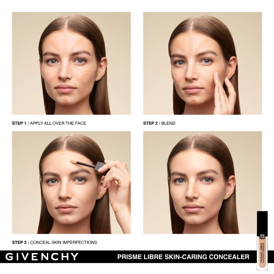 Корректор prisme libre skin-caring glow Givenchy, n80 - beige, объем 11 мл — фото 3