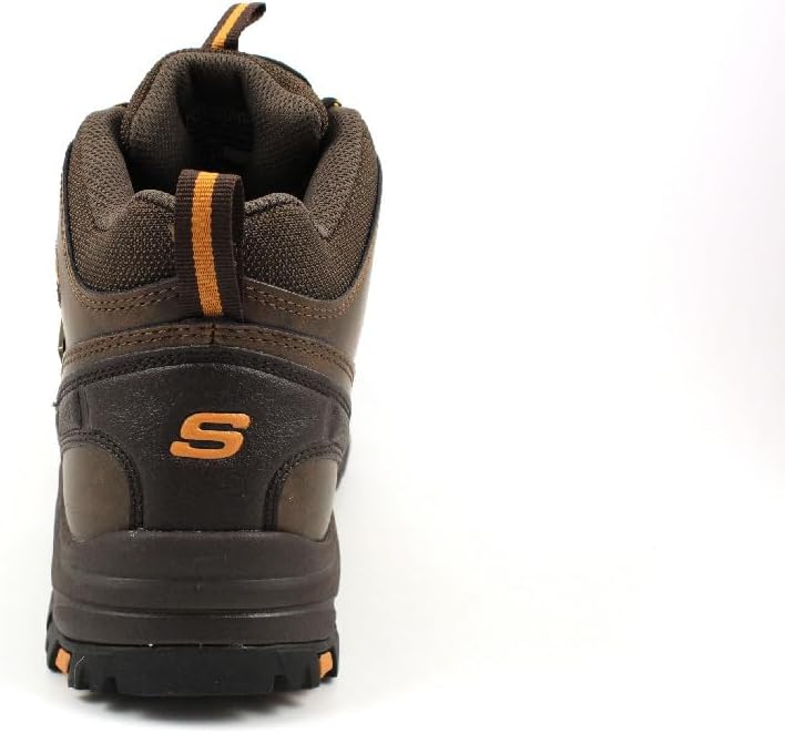 Мужские водонепроницаемые ботинки Skechers Relment Pelmo Chukka, коричневый — фото 3
