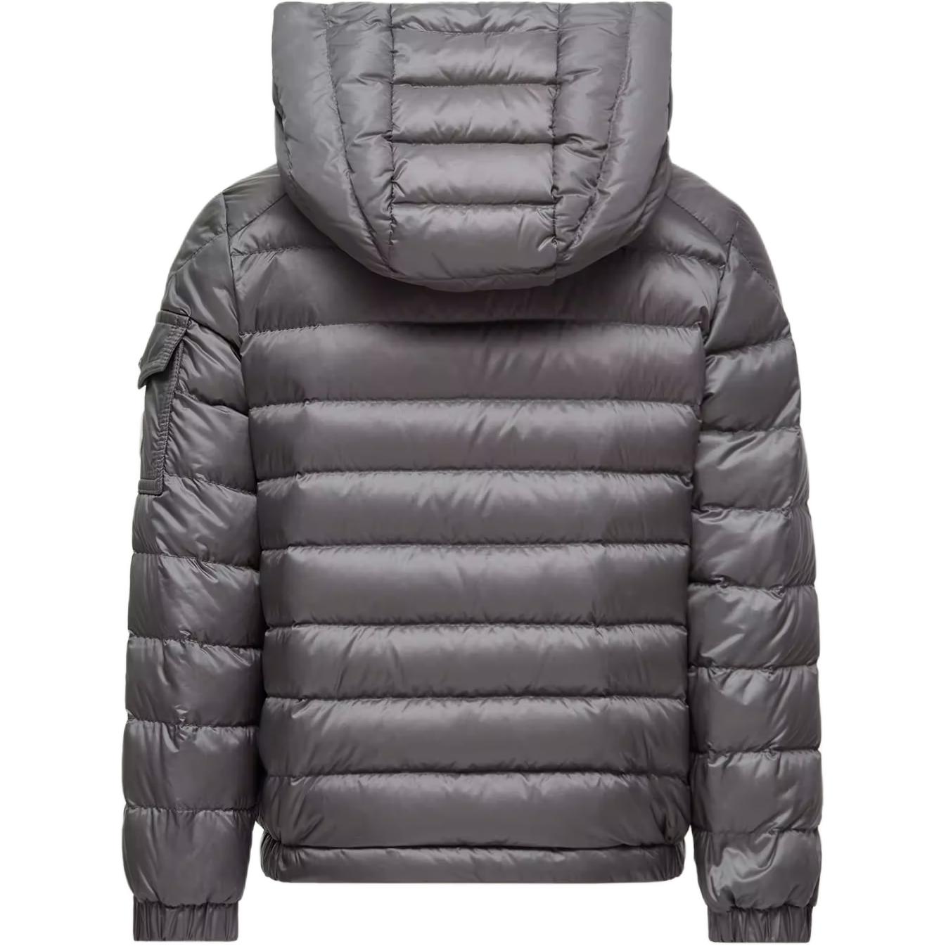 SS26 Lauros Hooded Down Jacket Kids' Moncler, серый — фото 3