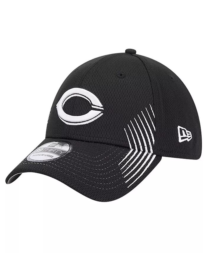 

Мужская черная кепка Cincinnati Reds Active Dash Mark 39THIRTY Flex New Era