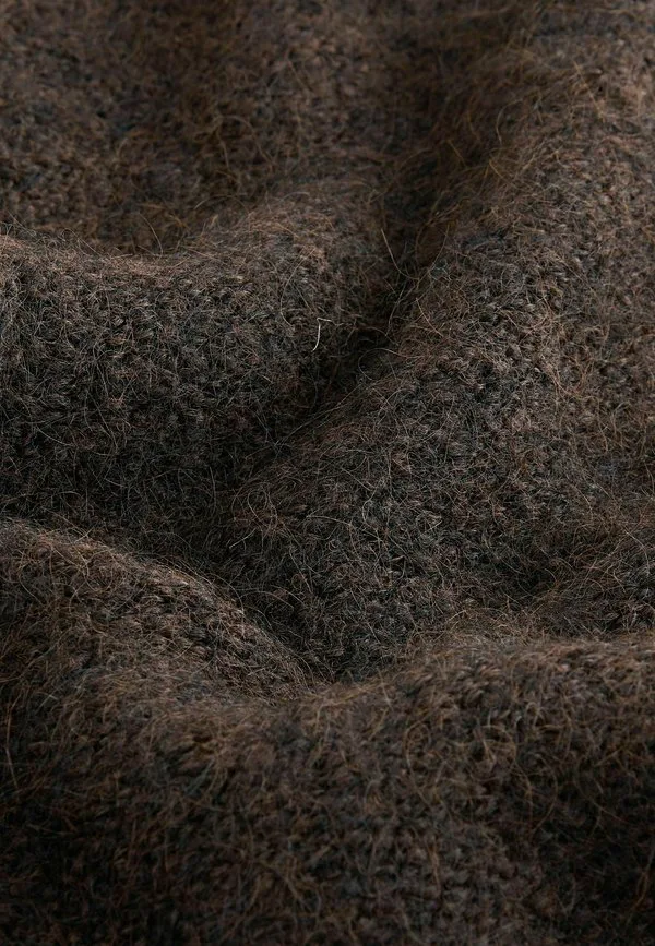 Джемпер с круглым вырезом и стандартным кроем Next, Chocolate Brown — фото 3